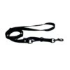 Martin Sellier Laisse 3 Positions Nylon Noir 2 M -Animalerie 12130.4
