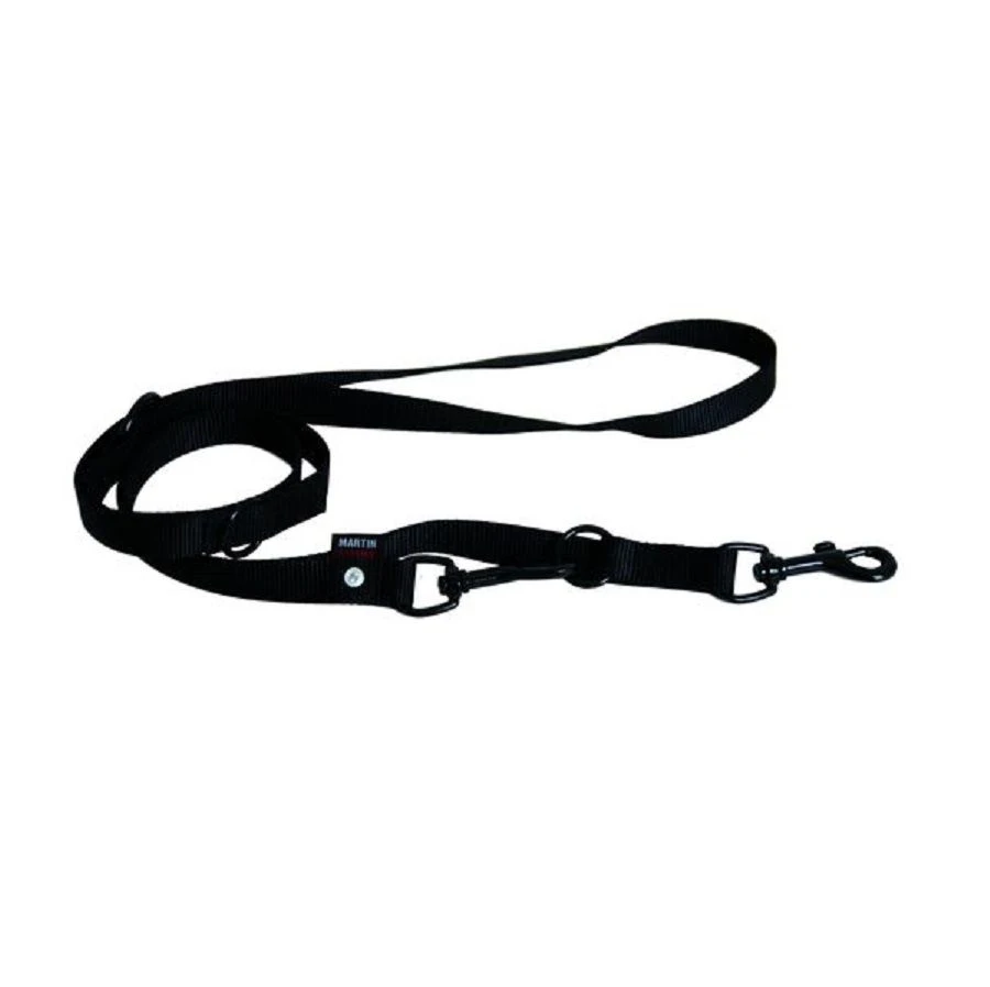 Martin Sellier Laisse 3 Positions Nylon Noir 2 M 3 Martin Sellier Laisse 3 Positions Nylon Noir 2 M