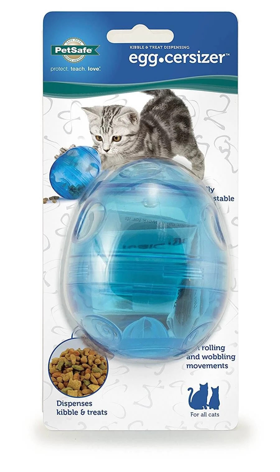 Fun Kitty Egg-Cersizer Jouet Distributeur Pour Chat 3 Fun Kitty Egg-Cersizer Jouet Distributeur Pour Chat