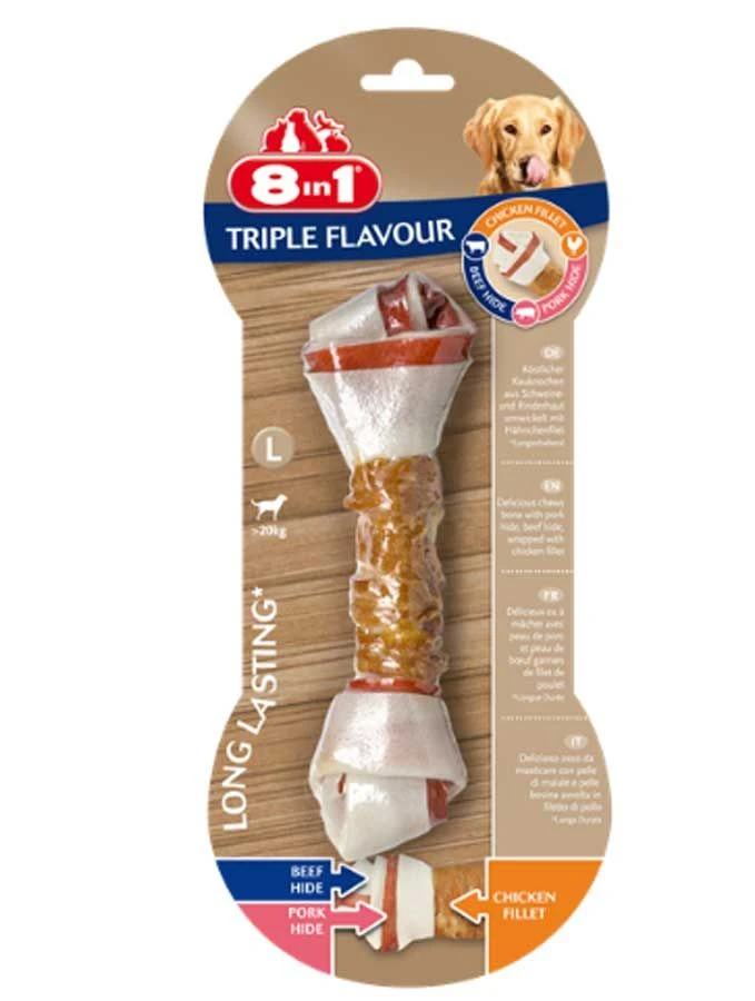 8in1 Triple Flavour Os L Pour Chien 3 8in1 Triple Flavour Os L Pour Chien