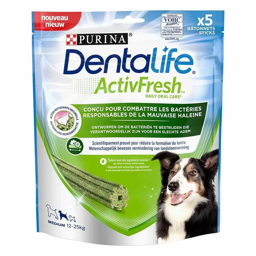 Purina DentaLife Actifresh Moyen Chien 5 Bâtonnets 3 Purina DentaLife Actifresh Moyen Chien 5 Bâtonnets