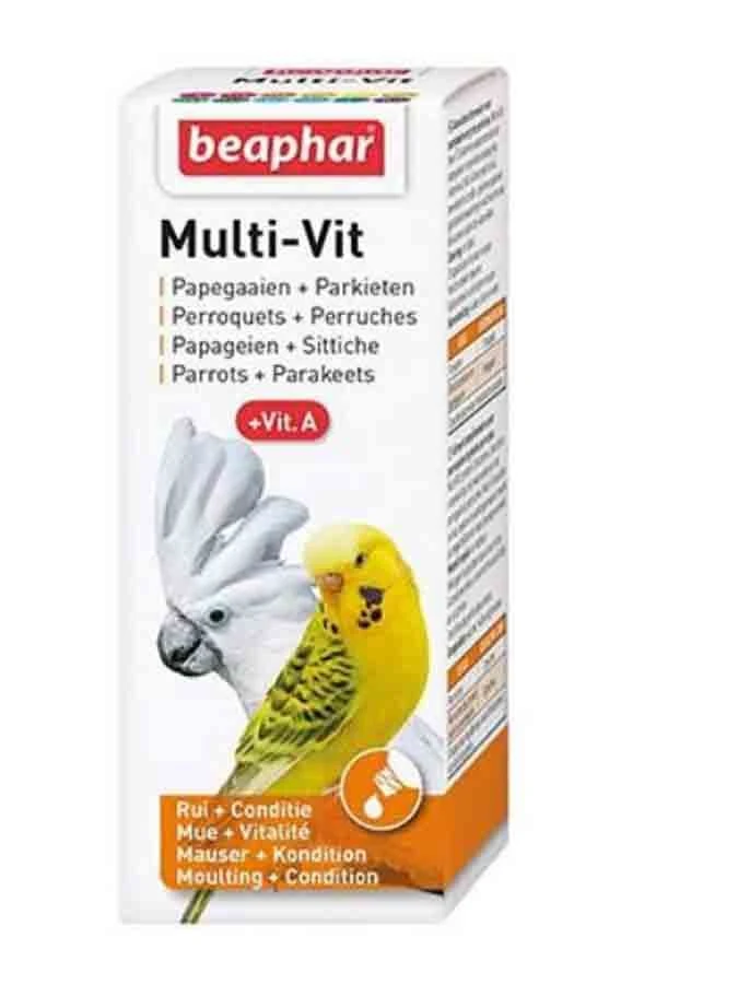 Beaphar Multi-vitamines Perruches Et Perroquets 50 Ml 3 Beaphar Multi-vitamines Perruches Et Perroquets 50 Ml