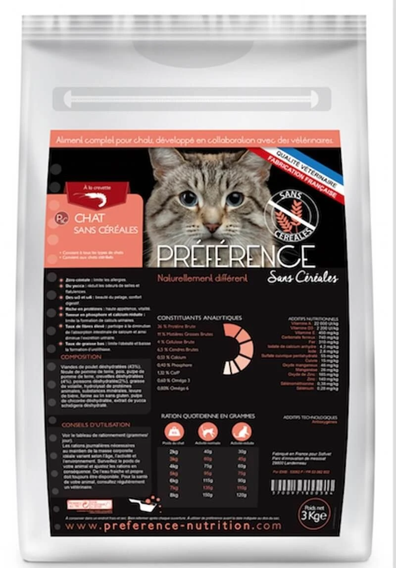 Préférence Croquettes Chat Sans Céréales 10 Kg 3 Préférence Croquettes Chat Sans Céréales 10 Kg