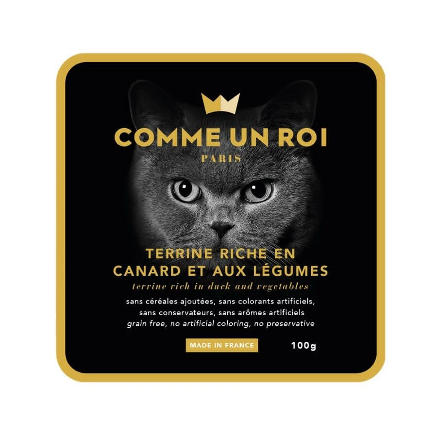 Comme Un Roi Chat Canard Légumes 16 X 100 G 3 Comme Un Roi Chat Canard Légumes 16 X 100 G