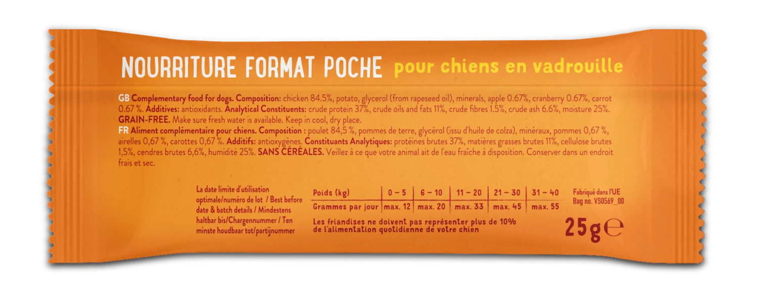 Edgard & Cooper Barre Pour Toutou Overbooké Au Poulet 25 G 4 Edgard & Cooper Barre Pour Toutou Overbooké Au Poulet 25 G – Image 2