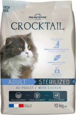 Flatazor Crocktail Chat Sterilised Au Poulet 10 Kg