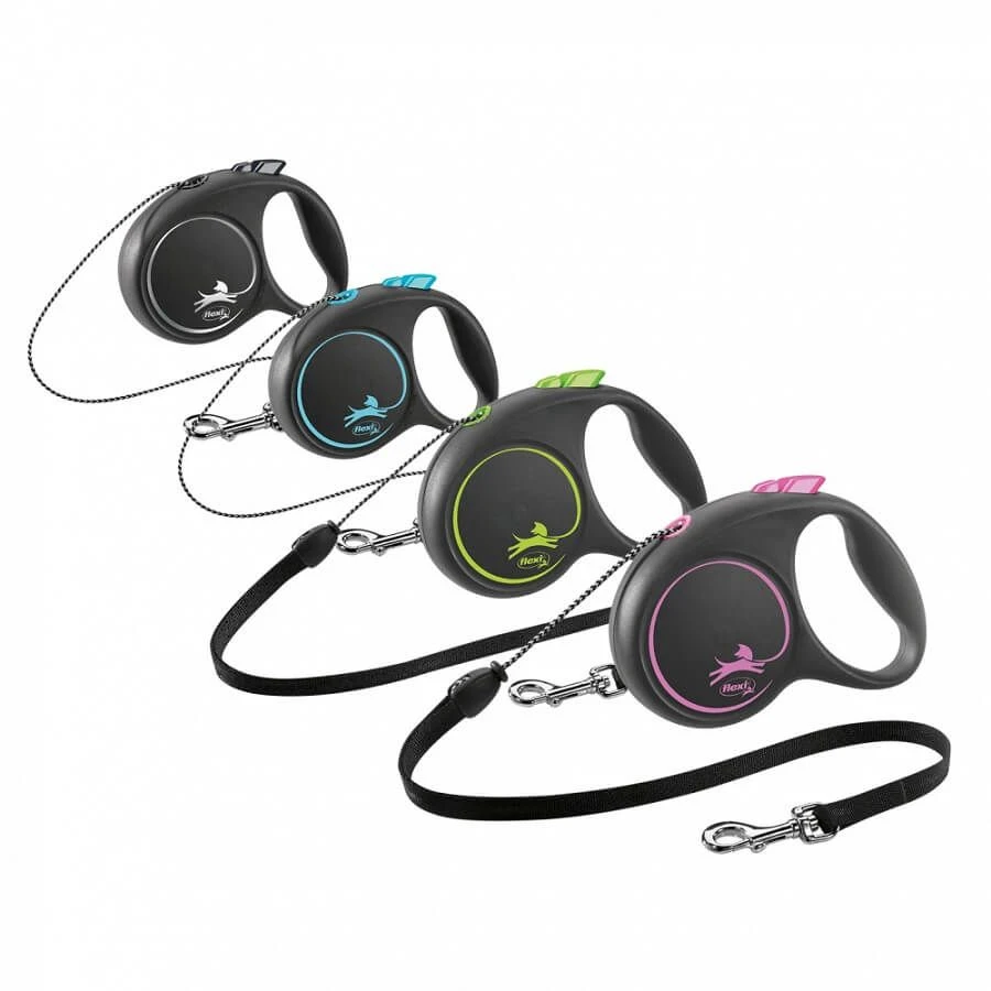 Flexi Black Design Laisse Corde XS Bleu 3 M 5 Flexi Black Design Laisse Corde XS Bleu 3 M – Image 3
