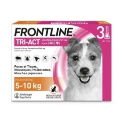 Frontline Tri Act Spot On Petit Chien 5 - 10 Kg 3 Pipettes