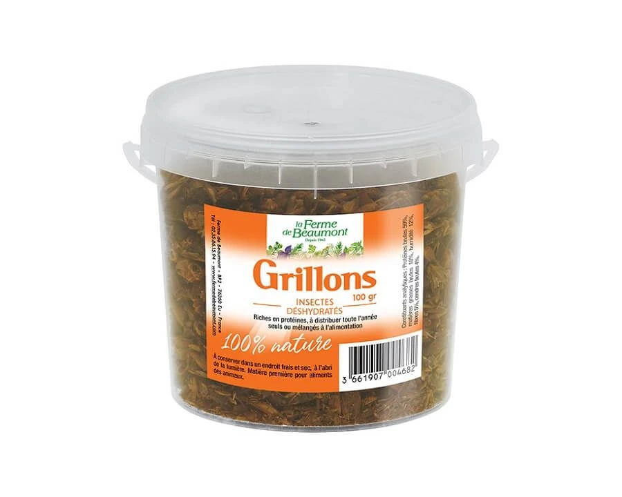 Ferme De Beaumont Grillons Déshydratés 100 G 3 Ferme De Beaumont Grillons Déshydratés 100 G