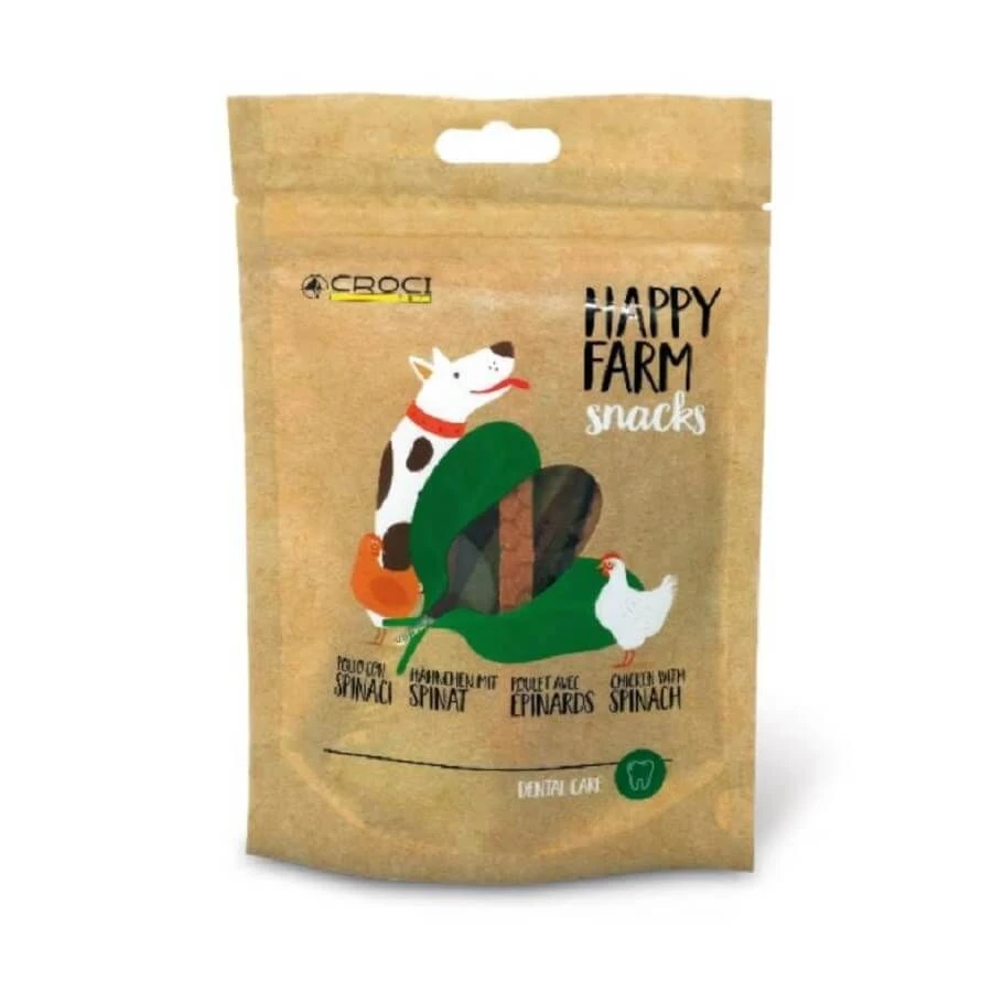 Happy Farm Poulet & Epinard Pour Chien 80 G 3 Happy Farm Poulet & Epinard Pour Chien 80 G
