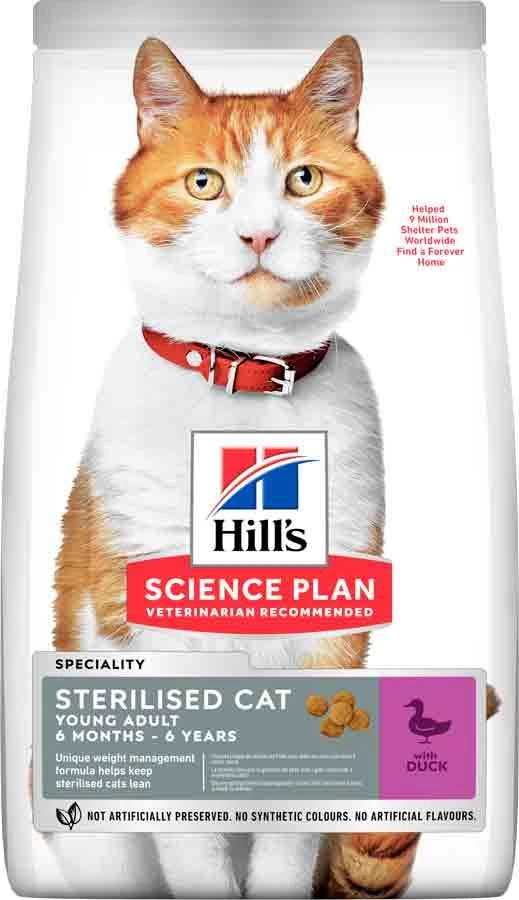 Hill's Science Plan Hill's Science Plan Chat Young Adult Sterilisé Canard 3 Kg 3 Hill's Science Plan Hill's Science Plan Chat Young Adult Sterilisé Canard 3 Kg