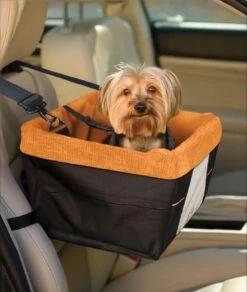 Kurgo Skybox Booster Siège Rehausseur Voiture Pour Chien Noir Et Orange -Animalerie kurgo skybox booster si ge rehausseur voiture pour chien noir et orange3