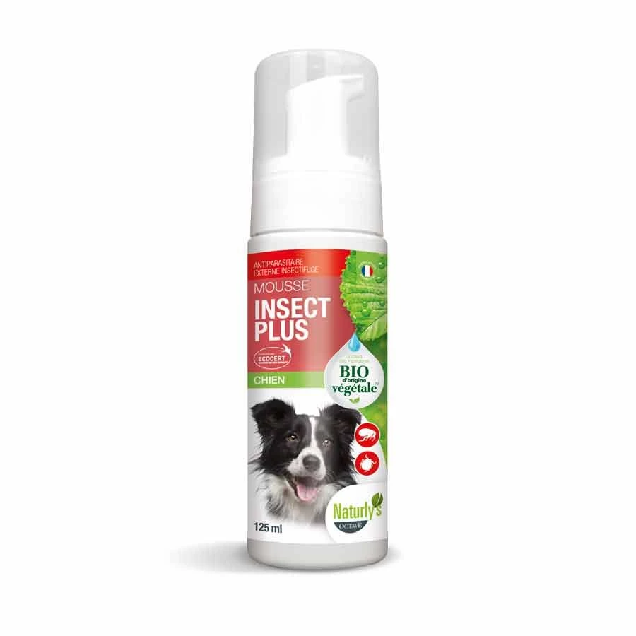 Naturlys Mousse Insect Plus Bio Chien 125 Ml - Destockage 3 Naturlys Mousse Insect Plus Bio Chien 125 Ml - Destockage