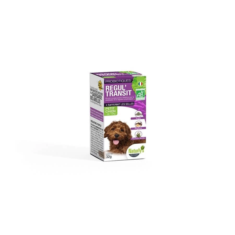 Naturlys Régul'transit Bio Petit Chien 32 G 3 Naturlys Régul'transit Bio Petit Chien 32 G