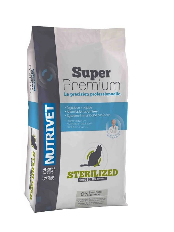 Nutrivet Super Premium Croquettes Chat Stérilisé 3.5 Kg 3 Nutrivet Super Premium Croquettes Chat Stérilisé 3.5 Kg