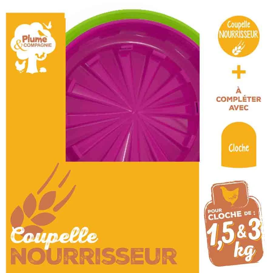 Plume & Compagnie Coupelle Nourrisseur 5 Et 10 Kg 3 Plume & Compagnie Coupelle Nourrisseur 5 Et 10 Kg