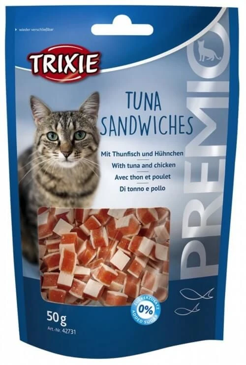 Trixie Premio Thon & Poulet Sandwiches Chat 50 G 3 Trixie Premio Thon & Poulet Sandwiches Chat 50 G