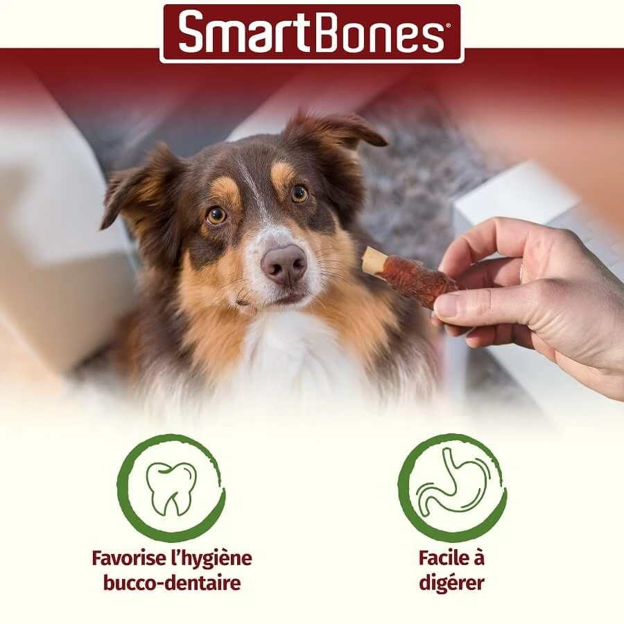 Smartbones Sticks Mini Wrap Au Poulet Pour Chien 9 Pcs 4 Smartbones Sticks Mini Wrap Au Poulet Pour Chien 9 Pcs – Image 2