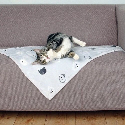 Trixie Couverture Mimi 70 × 50 Cm Gris Clair 4 Trixie Couverture Mimi 70 × 50 Cm Gris Clair – Image 2