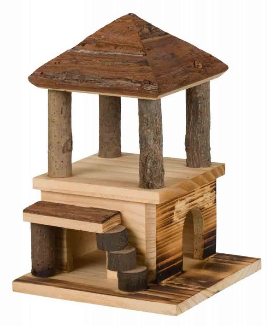 Trixie Natural Living Maison Sten En Bois Flammé Souris Et Hamsters