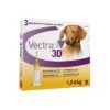 Vectra 3D Chien 1,5 à 4 Kg 3 Pipettes -Animalerie vectra 3d xs