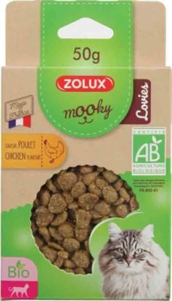 Zolux Mooky Bio Chat Lovies Poulet 50 G