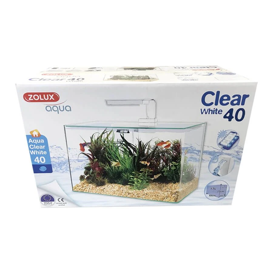 Zolux Aquarium Aqua Clear 40 Blanc